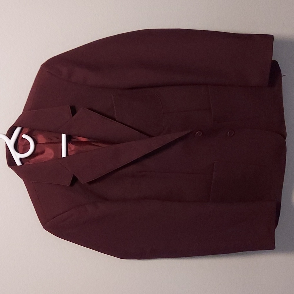 Ziggys boys blazer dark red